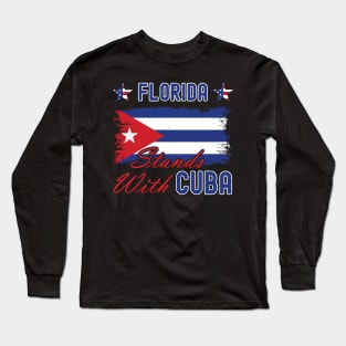 Florida Stands With Cuba Long Sleeve T-Shirt